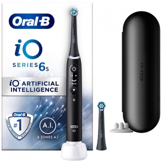 Oral-B iO Series 6s ブラックラバ Oral-B iO Series 6S Black Lava | Avanceret Tandbørsteteknologi